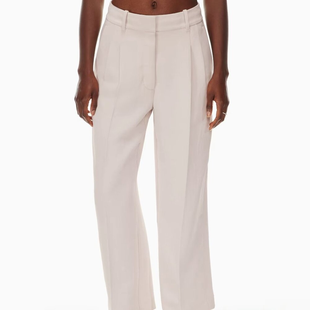 Aritzia Wilfred Cropped Effortless Pants - Vin Gris (Light Pink) Size 0
